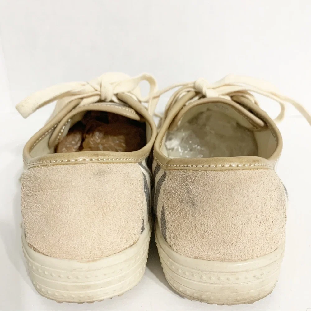 Aldo® Striped Canvas Espadrille Low-cut Lace-up Sneakers Jute Trimmed Outsoles